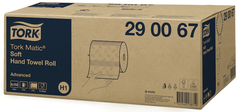 Papierhandtuchrollen Torl Matic 2-lagig weiß 290067 | Verpackung2Go