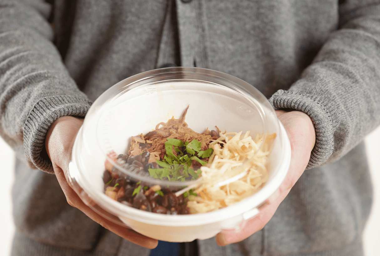 Bagasse Salatschale 1200ml Verpackung2Go