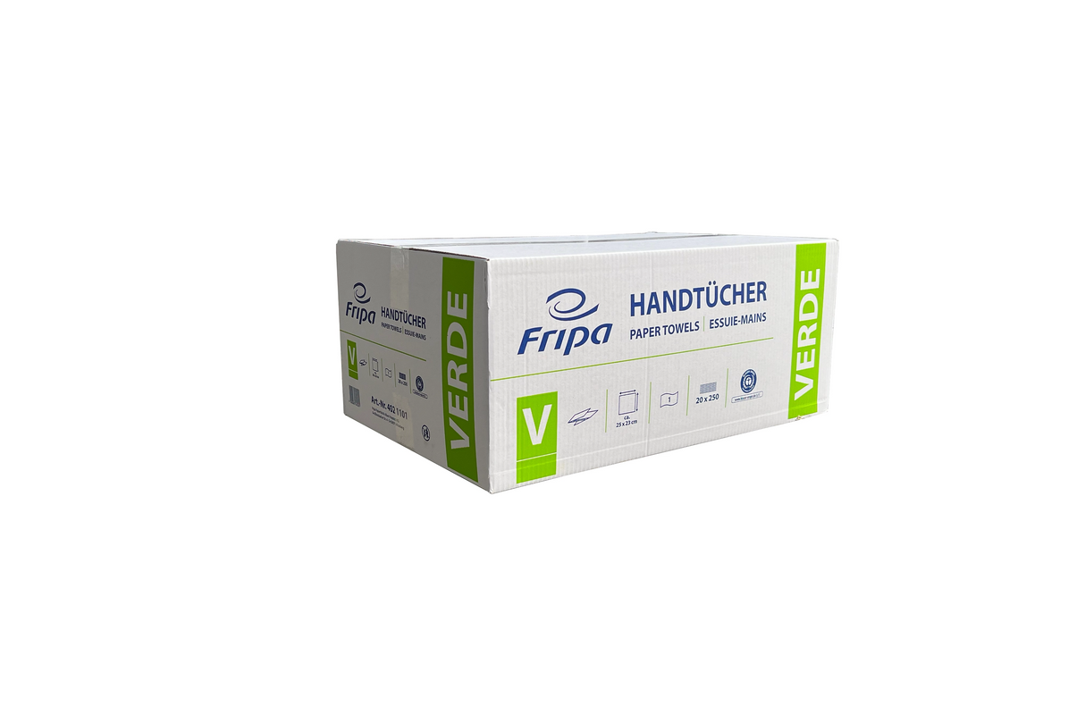 Fripa Papierhandtücher 1-Lagig grün | Verpackung2Go