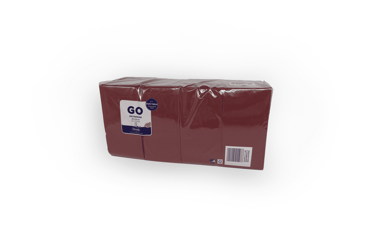 Tissue Serviette 33 x 33cm bordeaux Verpackung2Go