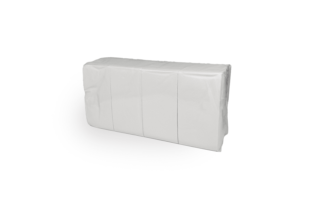 Serviette 33 x 33cm weiß Verpackung2Go