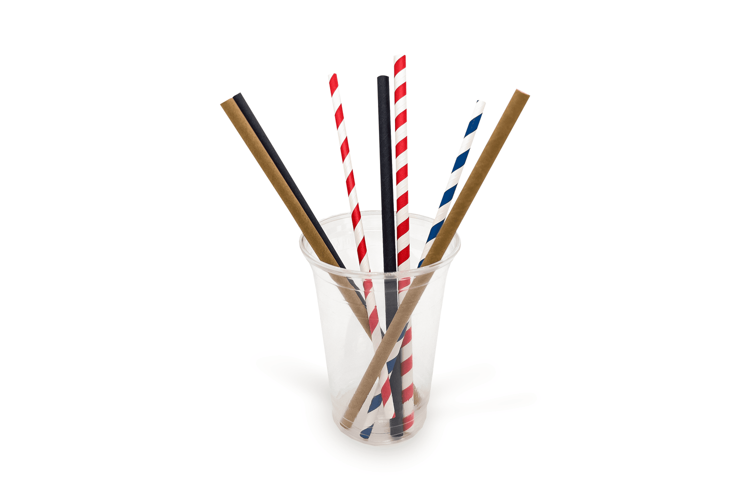 Papier - Strohhalme 23cm, ∅6mm, JUMBO Verpackung2Go