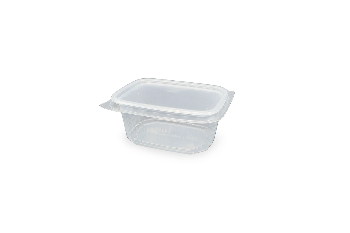 Feinkostbecher mit Deckel 250ml eckig Verpackung2Go