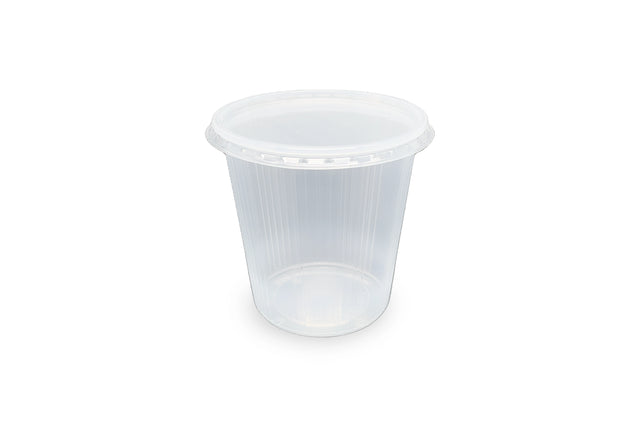 Feinkostbecher mit Deckel 500ml Rund Verpackung2Go