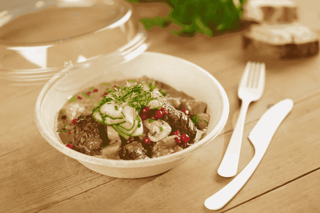 Bagasse Salatschale 800ml Verpackung2Go