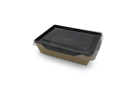 Sushi-Schale 400ml Black Edition mit Deckel - Verpackung2Go