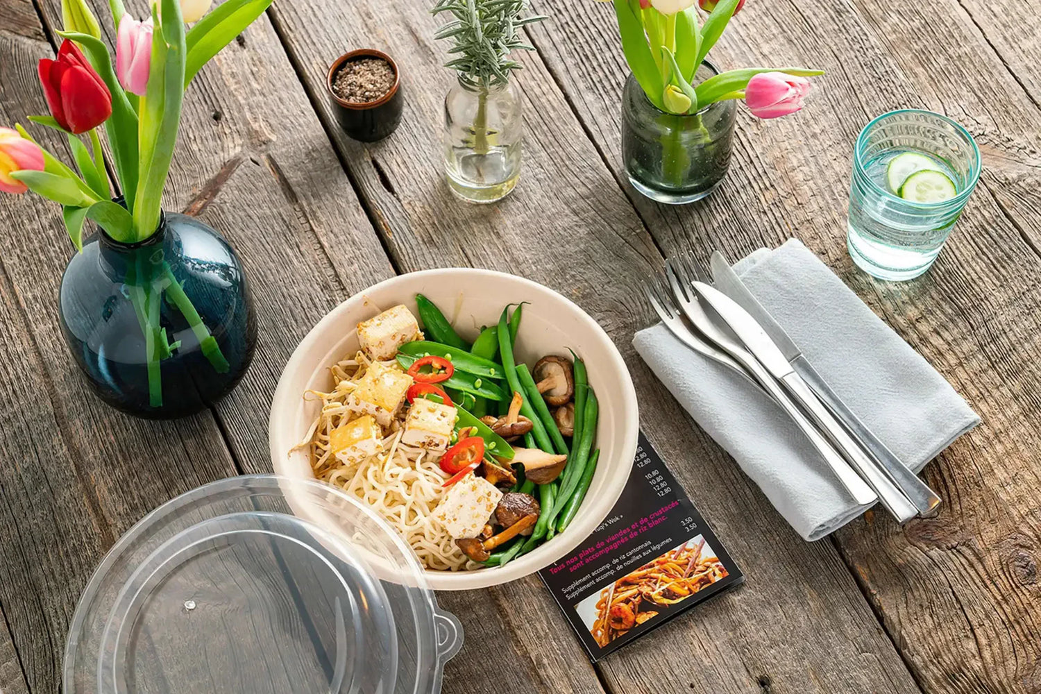 Deckel für PULP Salatschale 1000ml Verpackung2Go