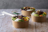 Salatbowl aus Kraftpapier 7500ml Verpackung2Go