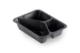PP-Schale Caterline 227 x 178 x 50mm mit drei Fächern | schwarz Verpackung2Go