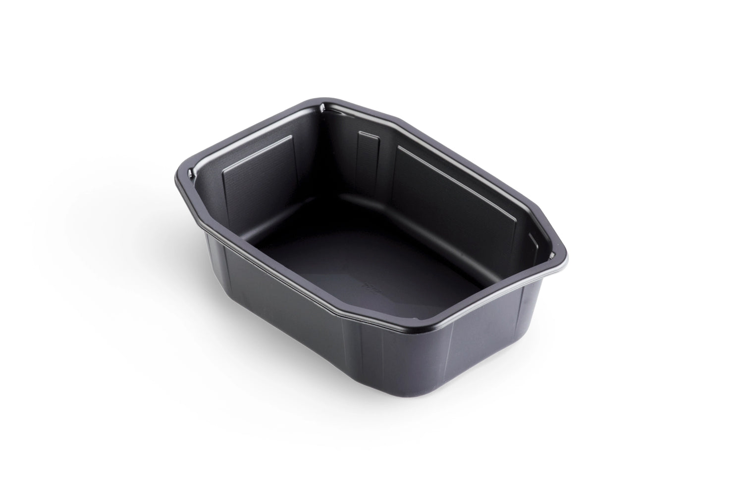 PP-Schale HMR 215 x 148 x 70 mm Schwarz ungeteilt Verpackung2Go