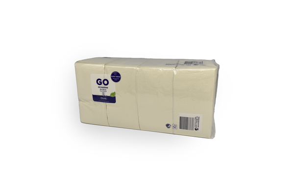 Tissue Serviette 33 x 33cm cream Verpackung2Go