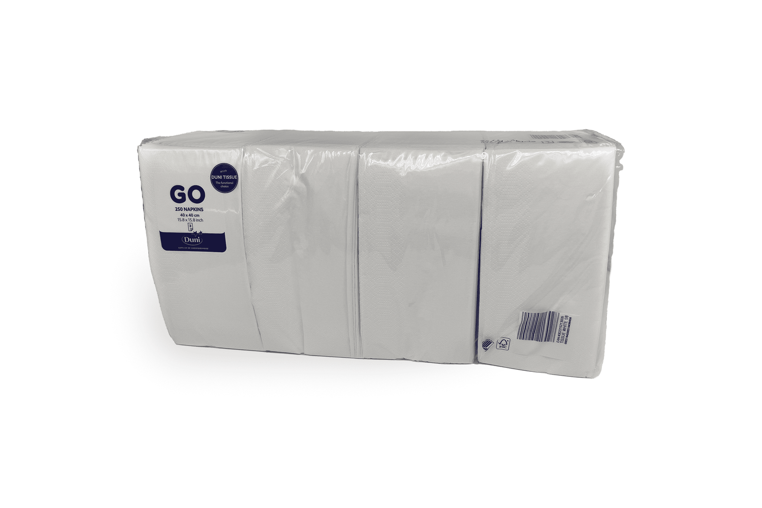 Tissue Serviette 40x40cm 3 lagig weiß Verpackung2Go