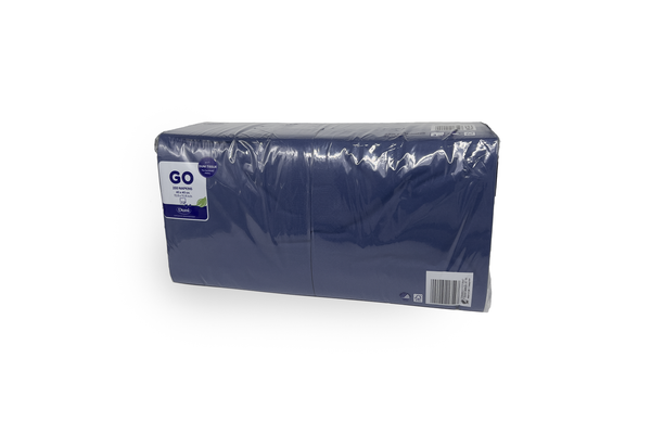 Tissue Serviette 40x40cm 3 lagig dunkelblau Verpackung2Go
