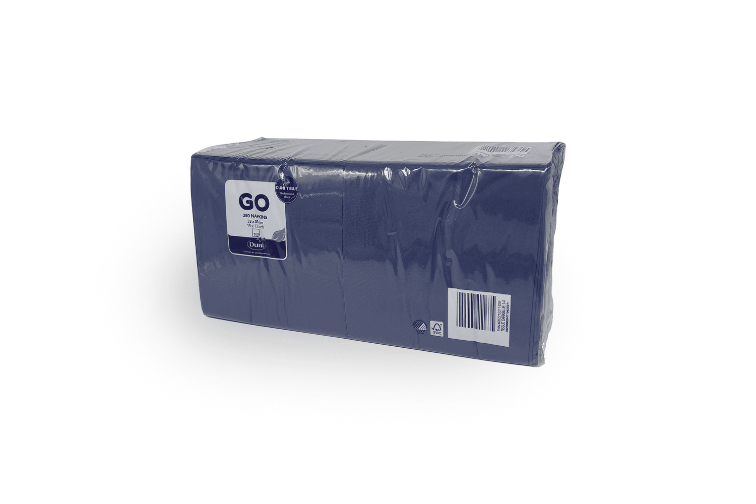 Tissue Serviette 33 x 33cm dunkelblau Verpackung2Go