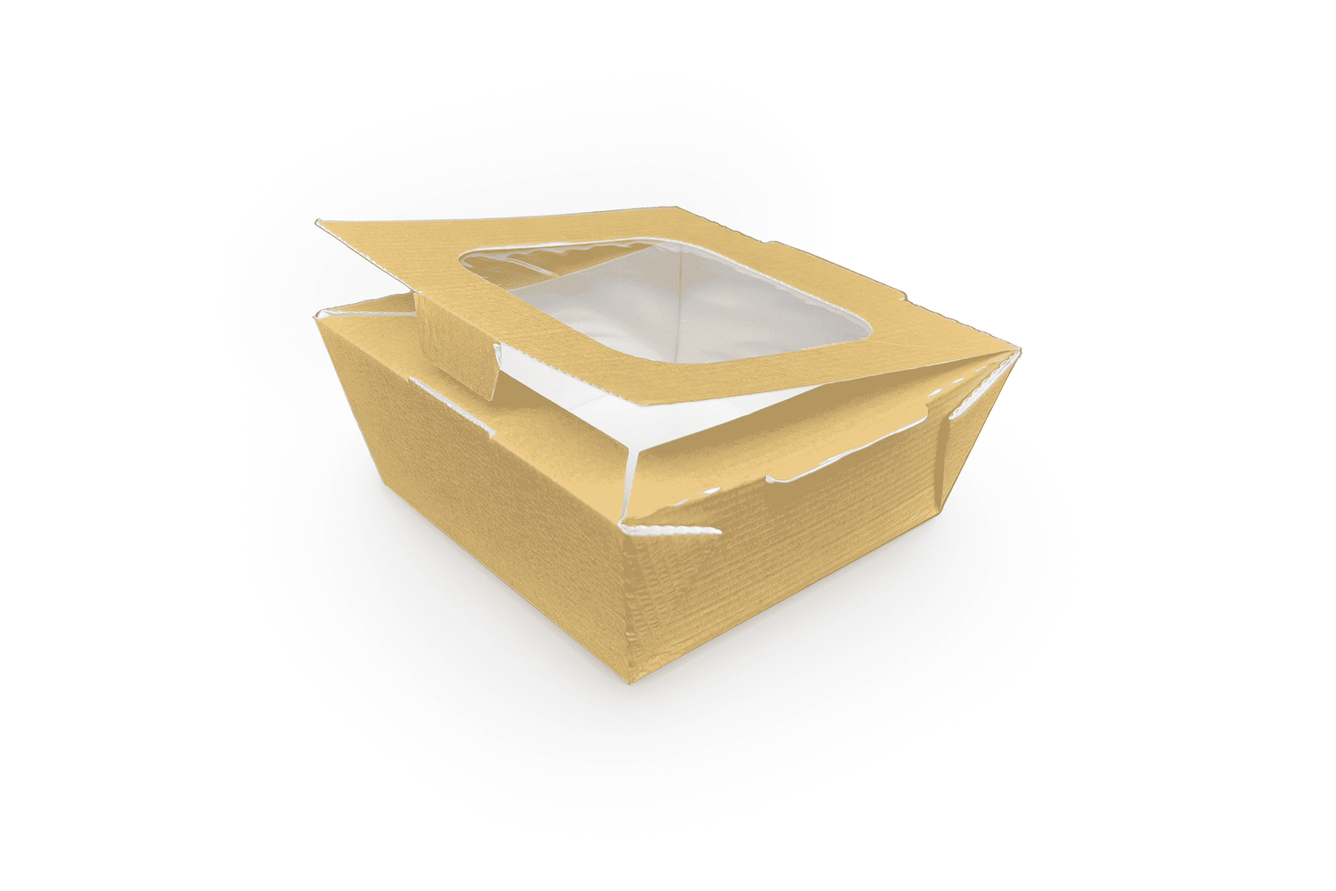 Food to Go Box medium - mit Sichtfenster Verpackung2Go