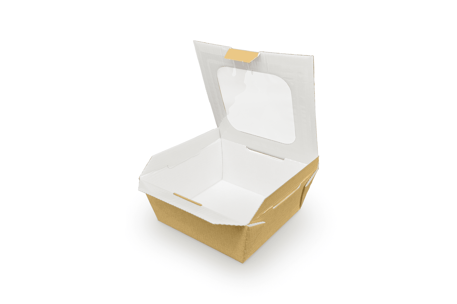 Food to Go Box medium - mit Sichtfenster Verpackung2Go