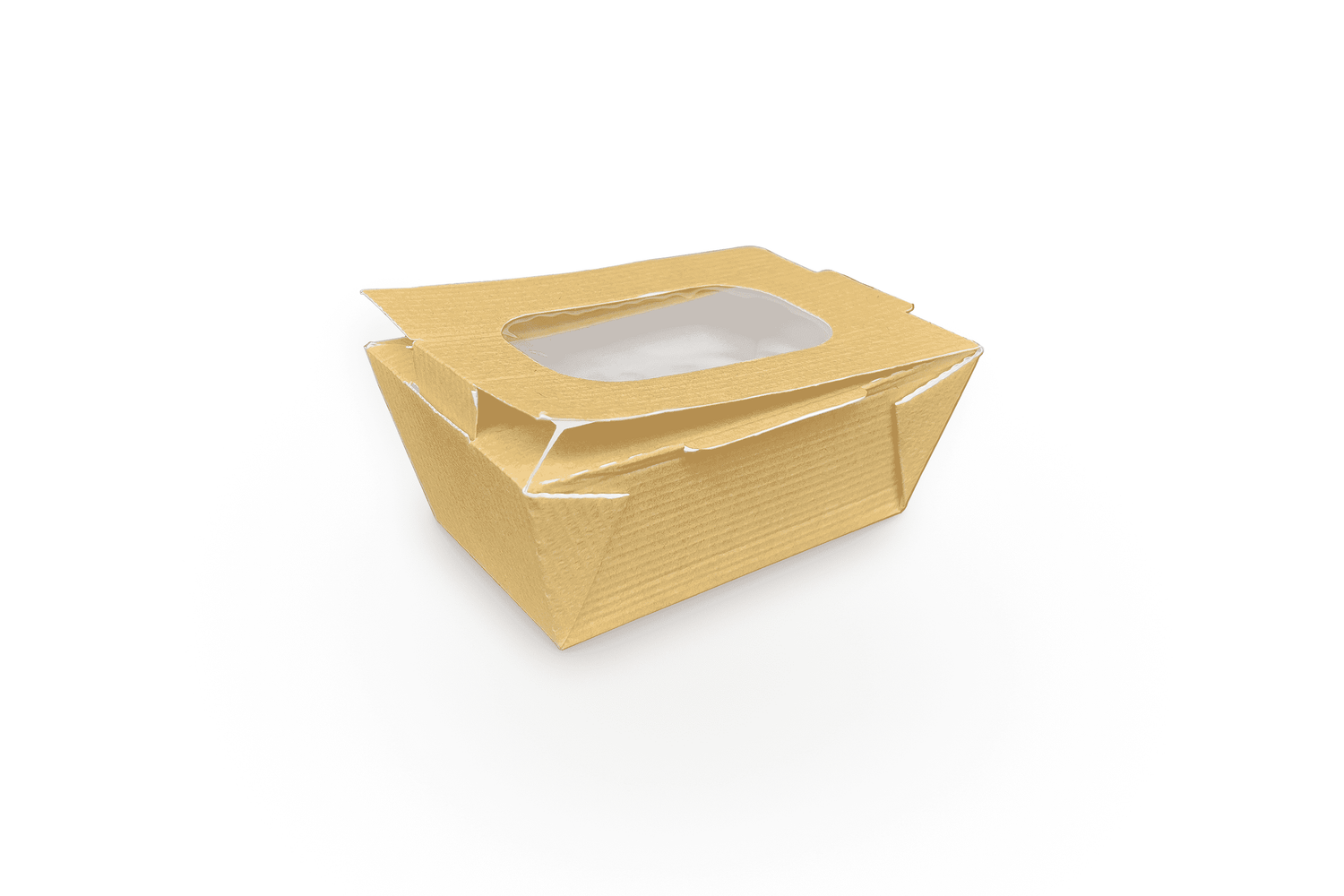 Food to Go Box small - mit Sichtfenster Verpackung2Go