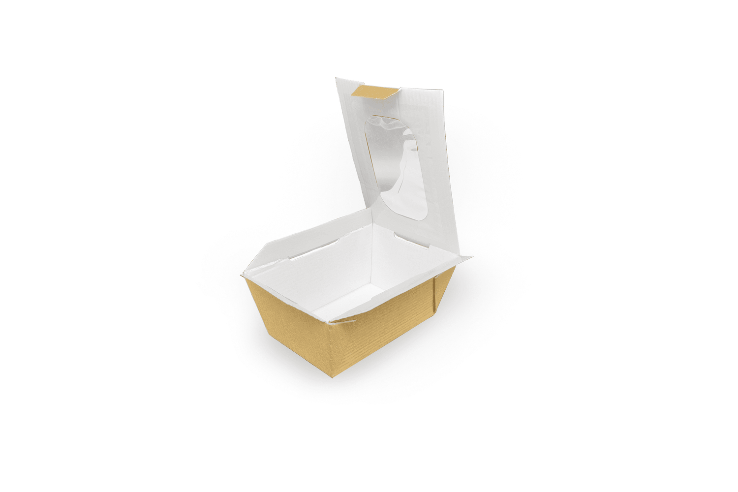 Food to Go Box small - mit Sichtfenster Verpackung2Go