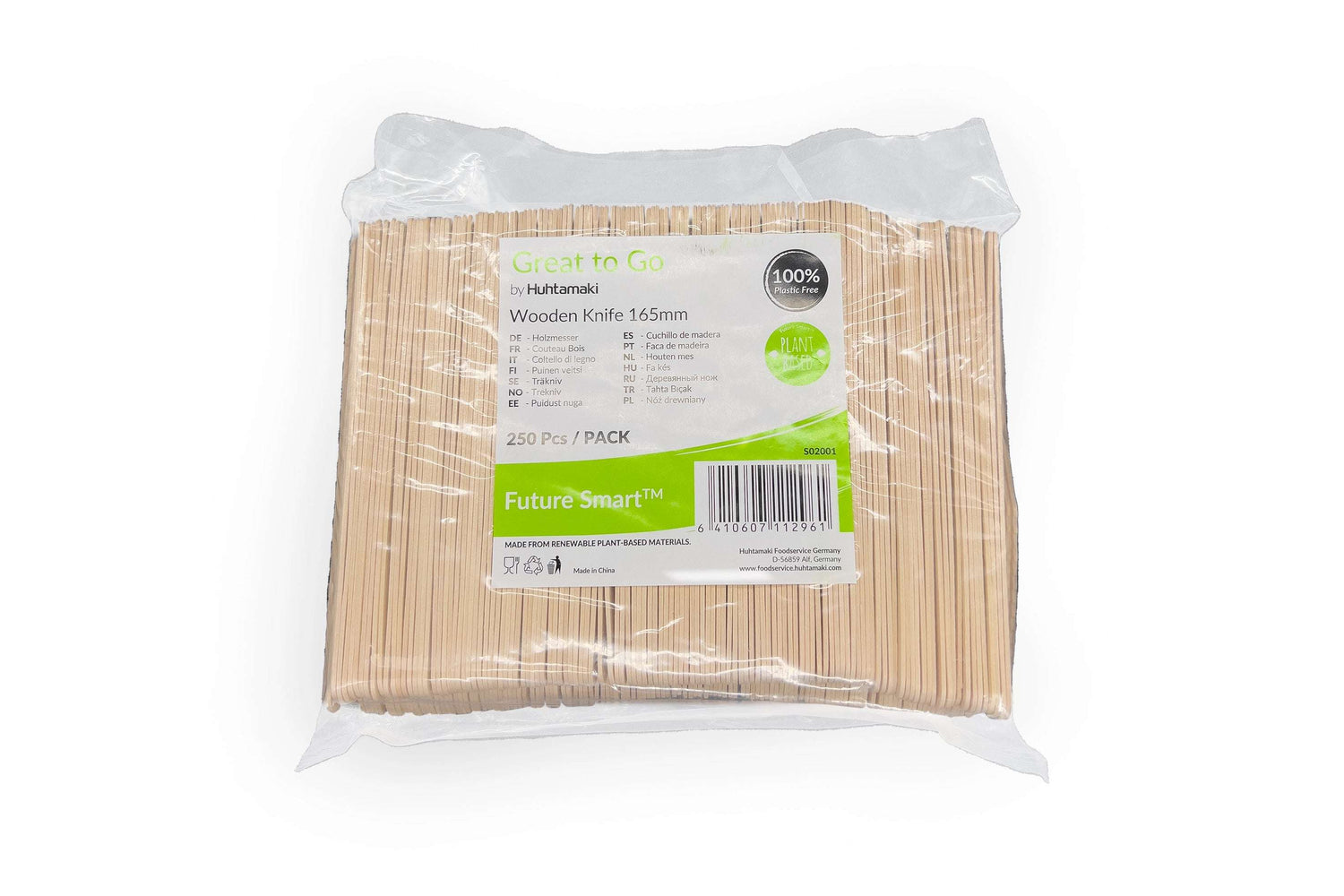 Holz Messer 16,5cm Verpackung2Go