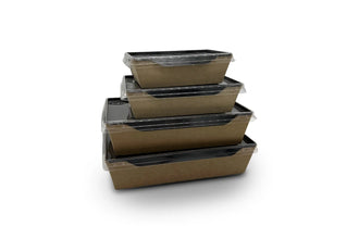 Sushi schalen Aus Karton mit Deckel - Verpackung2Go
