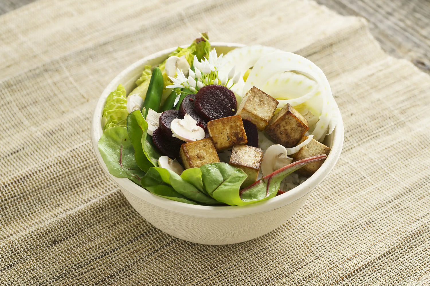 Salatschale aus Zellstoff 1000ml Verpackung2Go