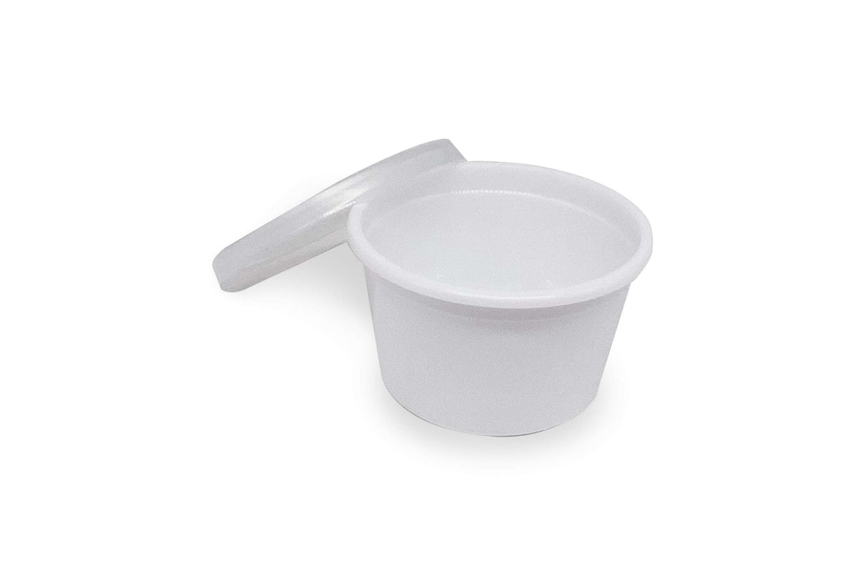 Dressingbecher 30 ml mit Deckel weiß | Verpackung2Go