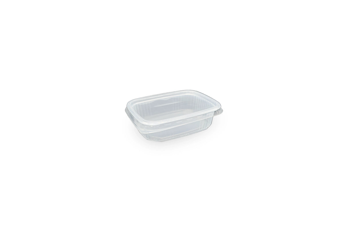 Feinkostbecher mit Deckel 150ml eckig Verpackung2Go